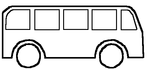 black and white picture of a bus